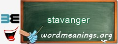 WordMeaning blackboard for stavanger